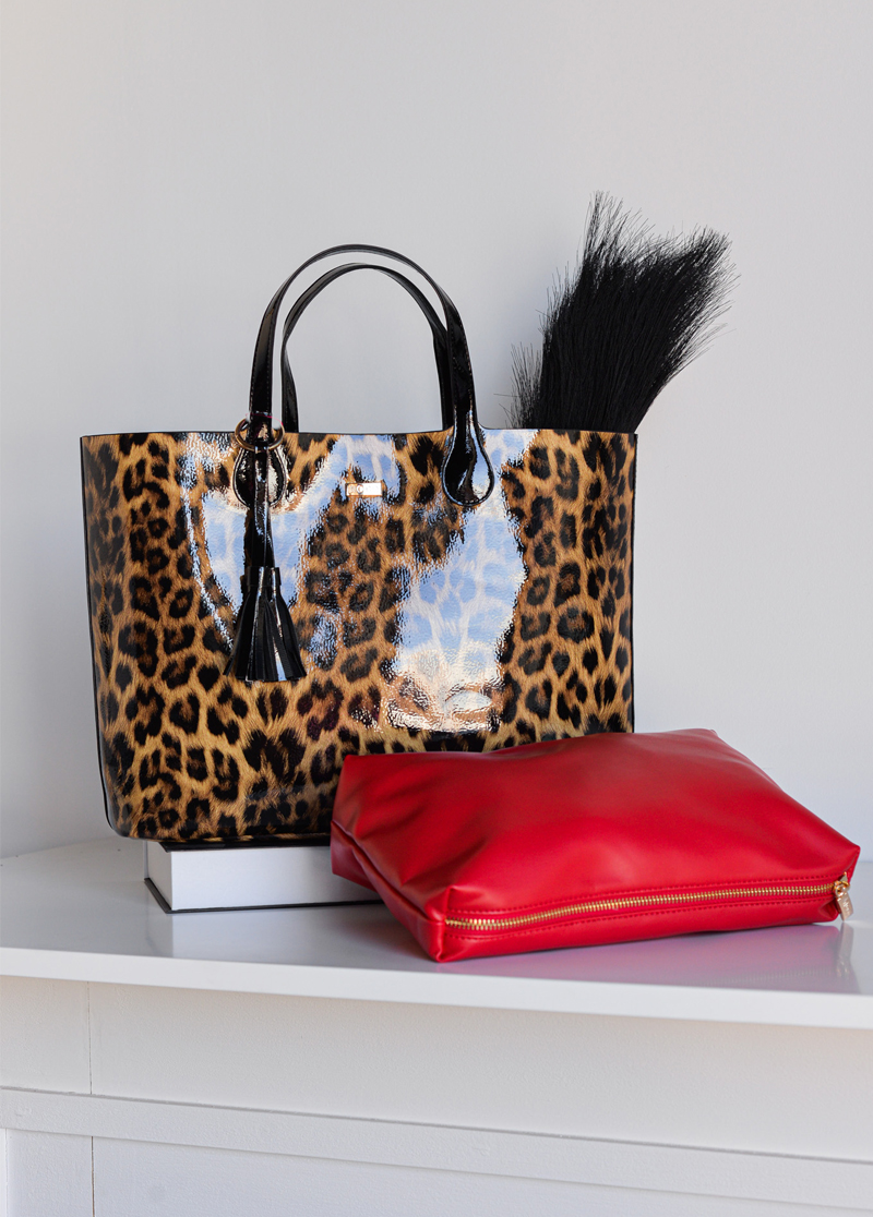 Shopper Charol Leopardo – Moda y estilo