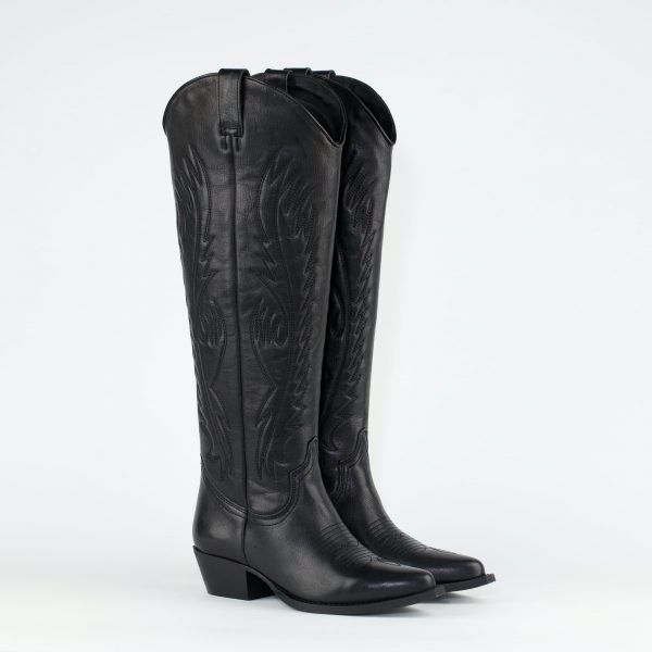 Bota Tejana Color Negro