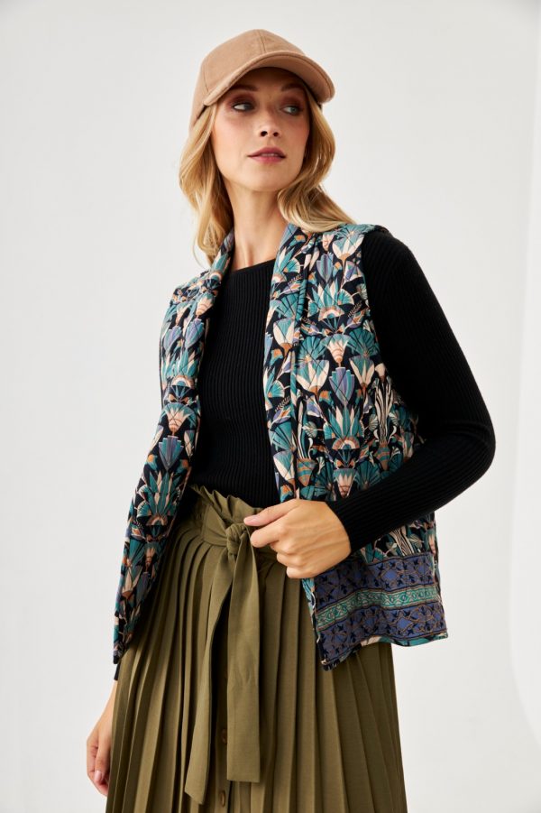 Chaleco Rayon Acolchado Estampado