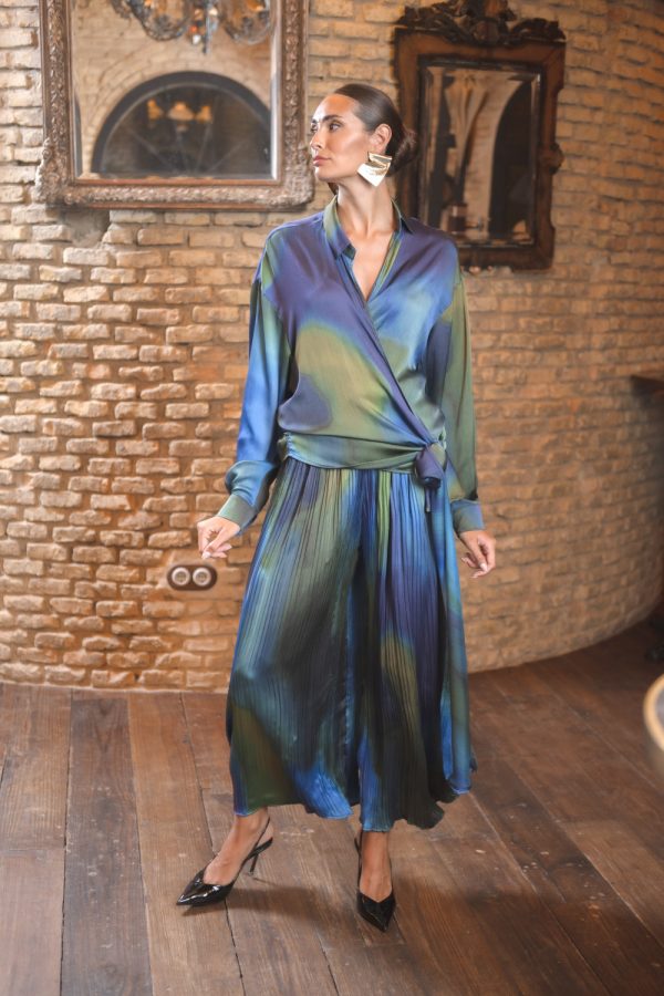 Conjunto Tornason Verde y Azul Kahyra