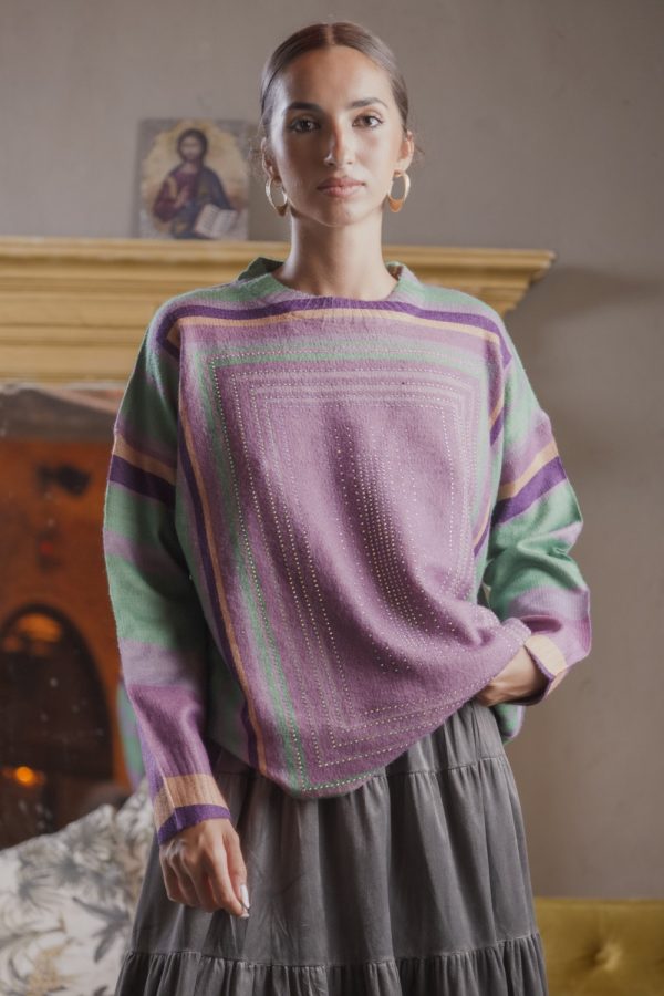 Jersey Marco Strass Malva Talla Única