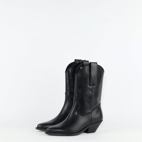Bota Tejana Media Color Negro